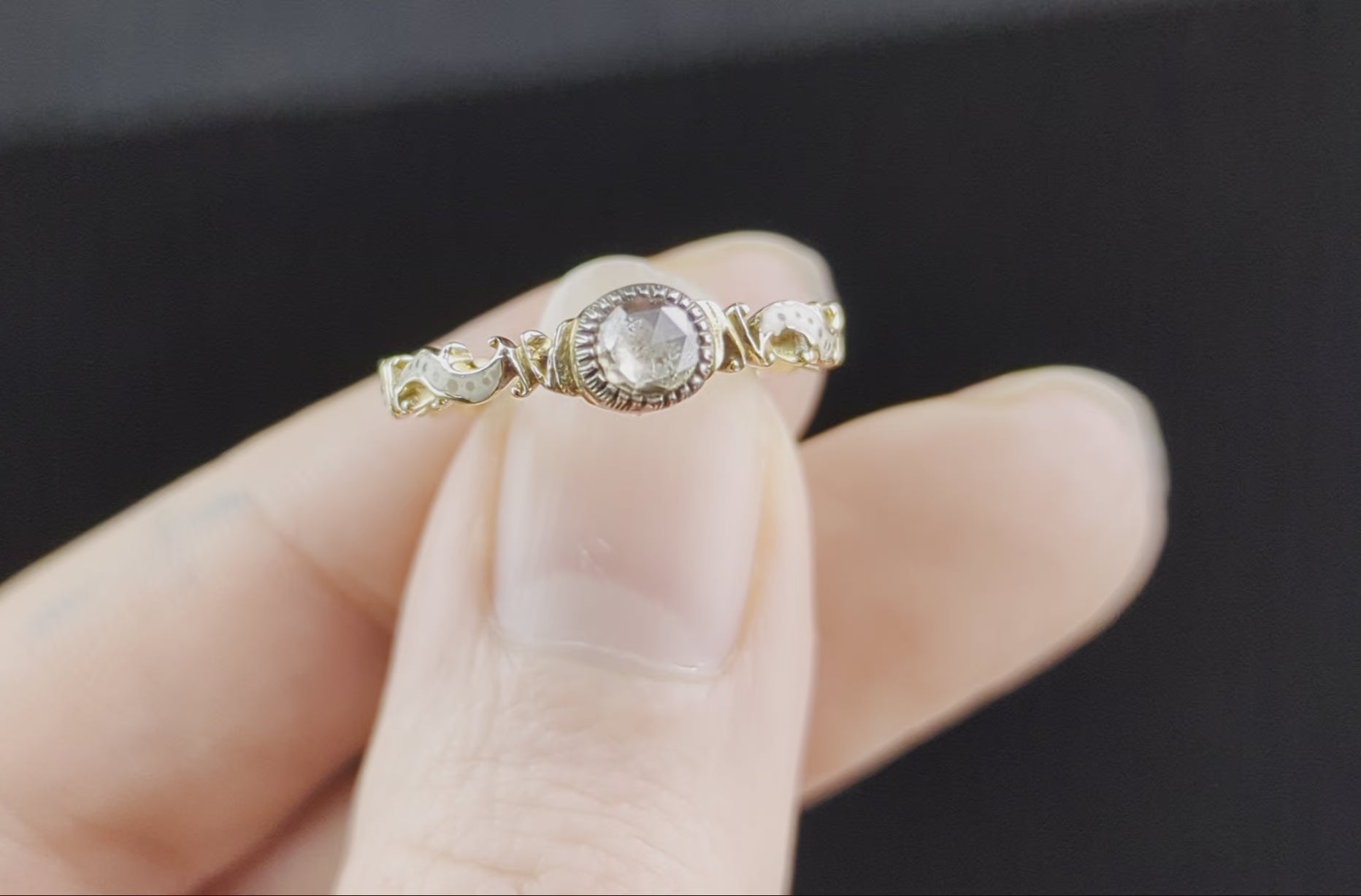Antique Georgian Rose Cut Diamond Cluster Silver Gold Ring – Lancastrian  Jewellers